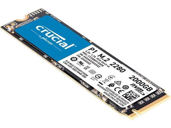 Crucial P1 2TB M.2-2280 SSD PCIe 3.0 X4 NVMe main image