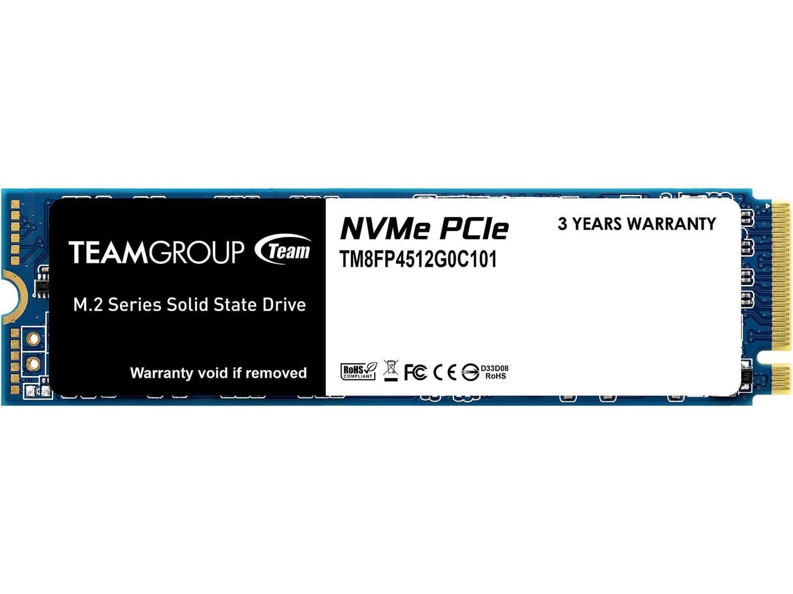TEAMGROUP MP34 512GB SSD M.2-2280 PCIe 3.0 NVMe image