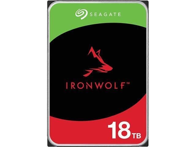 Seagate IronWolf NAS 18TB 3.5" HDD 7200RPM SATA 6.0 Gb/s Internal image