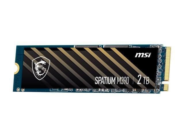 MSI SPATIUM M390 2TB SSD M.2-2280 NVMe PCIe 3.0 X4 image