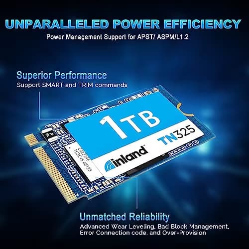 Inland TN325 1TB SSD M.2-2242 PCIe 3.0 NVMe image