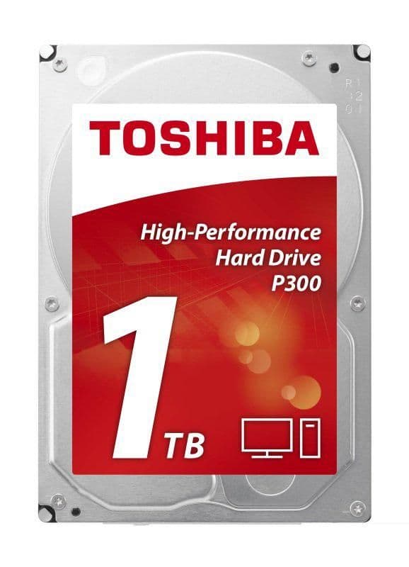 Toshiba P300 1TB HDD 7200RPM 3.5" SATA 6.0 Gb/s Internal image