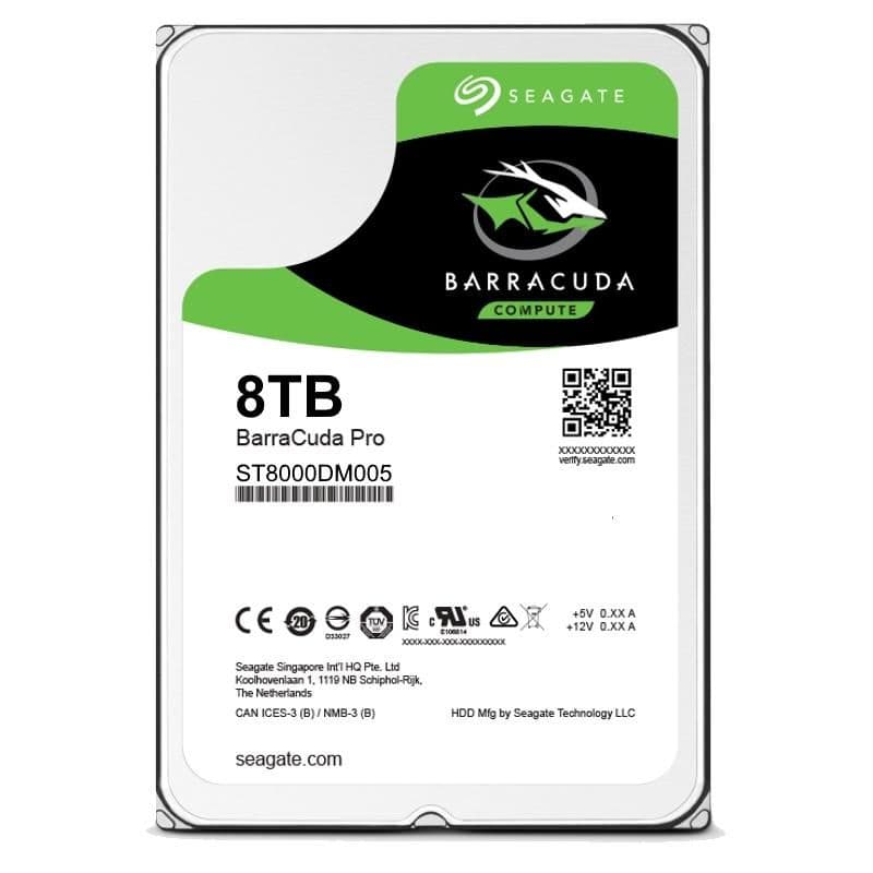 Seagate BarraCuda Pro 8TB HDD 3.5" 7200RPM SATA main image