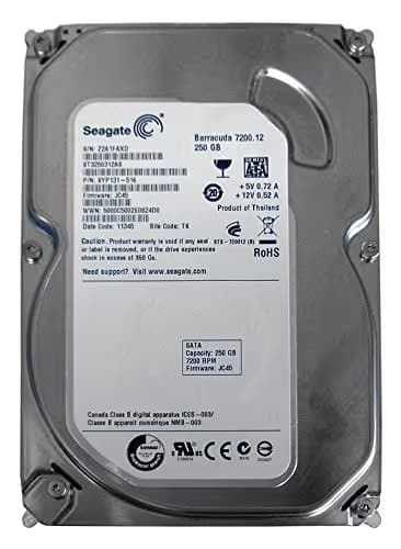 Seagate BarraCuda 250GB HDD 7200RPM 3.5" SATA 6.0 Gb/s Internal image