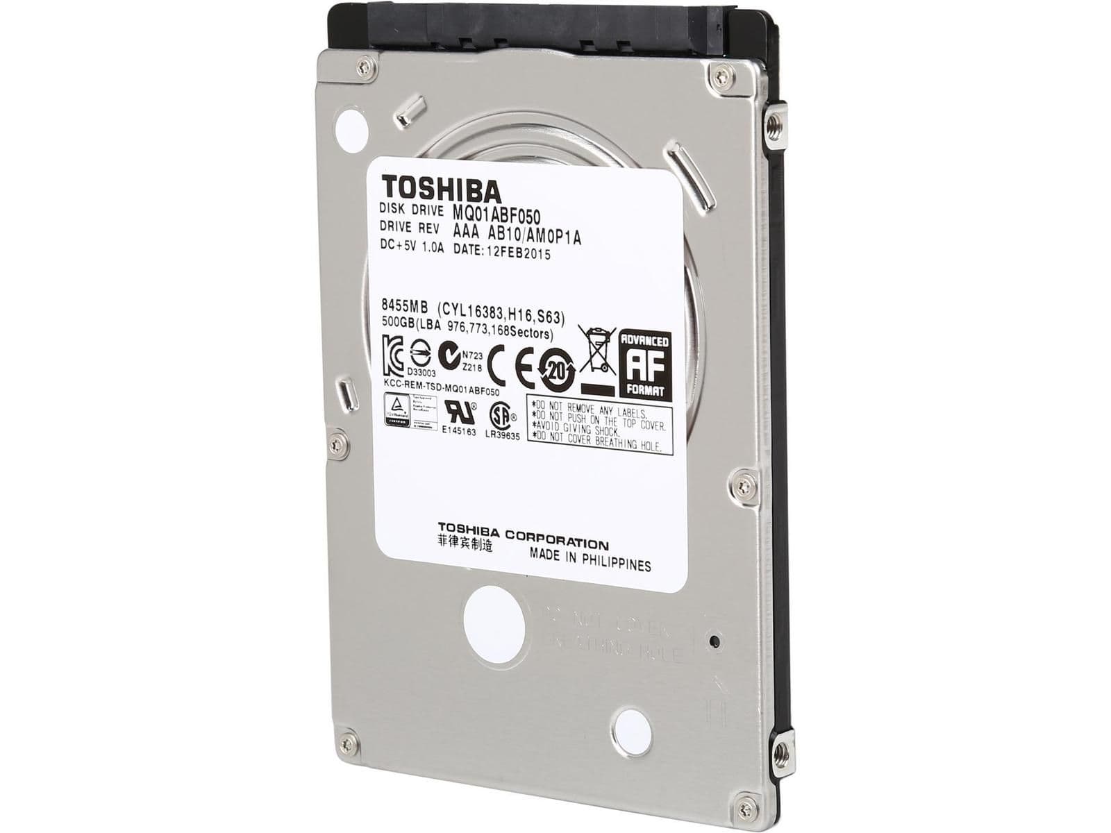 Toshiba MQ01ABF050M 500GB HDD 2.5" 5400RPM SATA 6.0 Gb/s main image