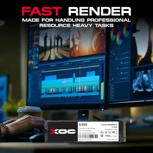 XOC G300 512GB SSD M.2-2280 PCIe 3.0 X4 NVMe image