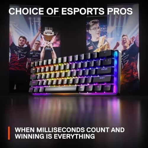 SteelSeries Apex Pro Mini RGB OmniPoint 2.0 Mechanical Gaming Keyboard Wired image