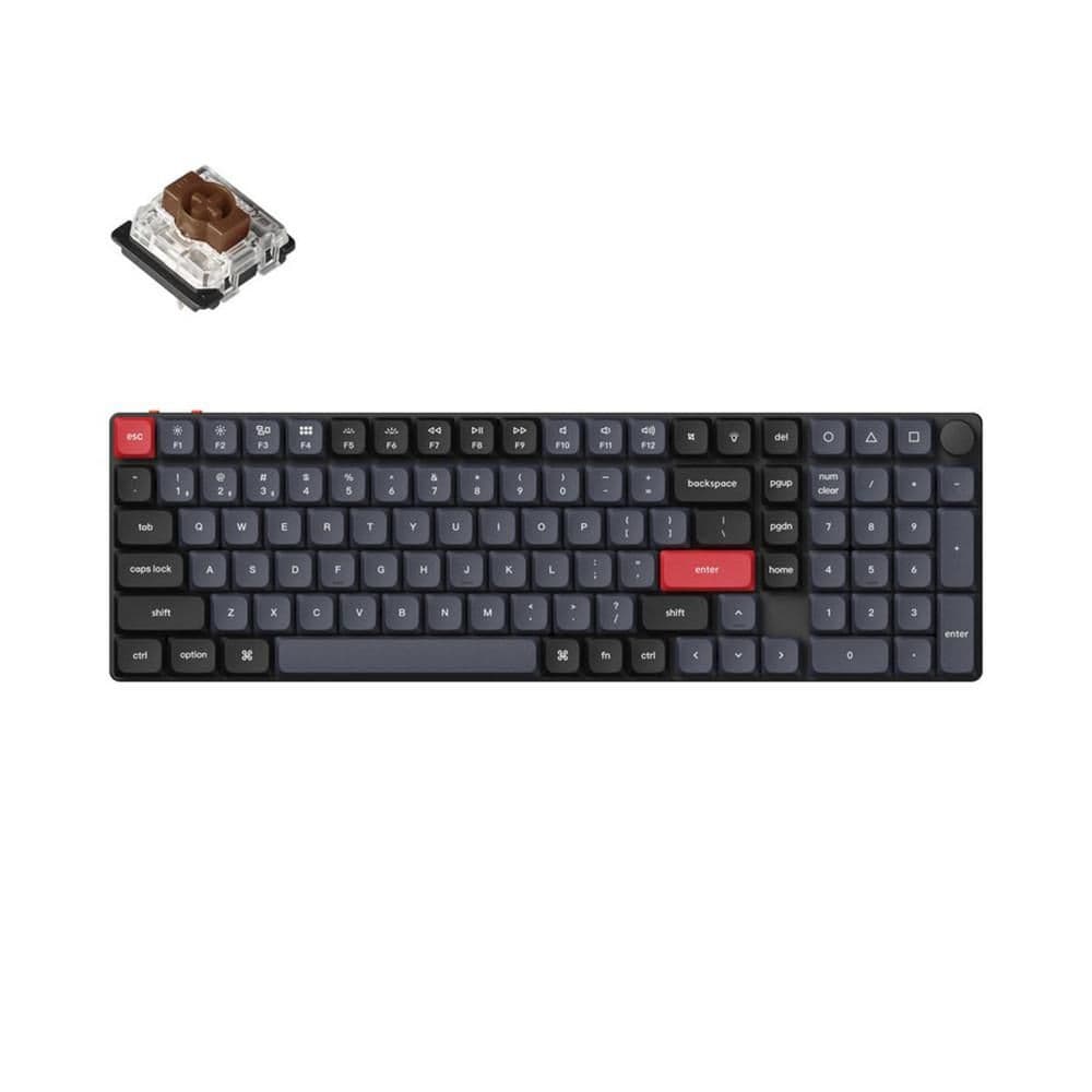 Keychron K17 Pro RGB Wired/Bluetooth Standard Mechanical Keyboard Gateron Low-Profile Brown (Hot-Swappable) main image