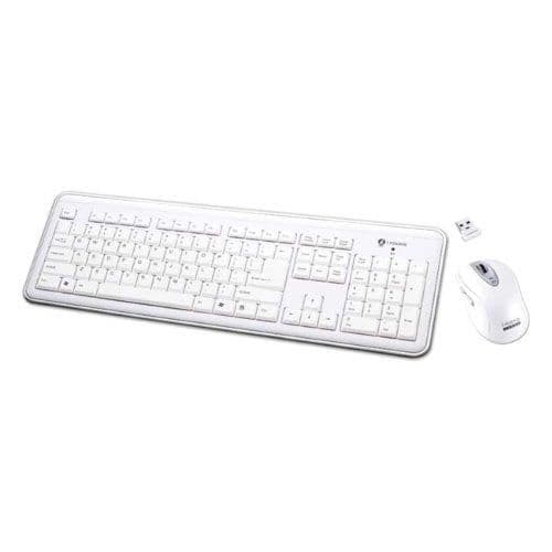 Buslink RF-6577L-WH Wireless Standard Keyboard With Laser Mouse main image