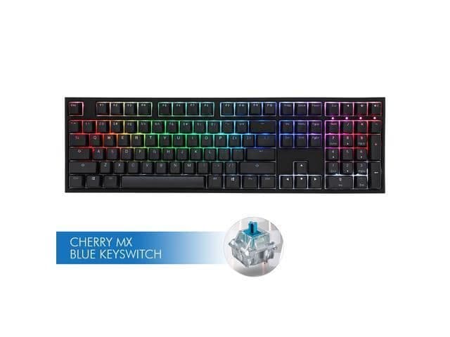 Ducky One 2 RGB Wired Standard Cherry MX Blue Mechanical Keyboard main image