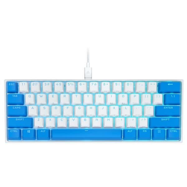 Corsair K65 RGB MINI BERRY WAVE Wired Cherry MX Speed Silver Mechanical Gaming Keyboard image