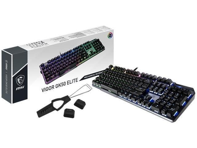 MSI VIGOR Kailh BOX White RGB Wired Gaming Keyboard image