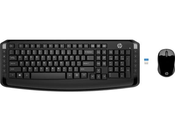 HP 300 Wireless/Wired Standard Keyboard With Optical Mouse main image
