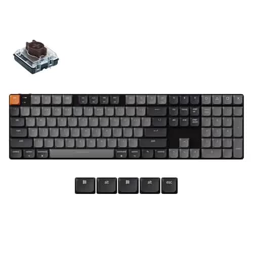 Keychron K5 QMK V2 Mechanical Gaming Keyboard Bluetooth Wired image