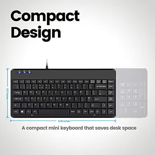 Perixx PERIBOARD-409H Wired Mini Mechanical Gaming Keyboard image