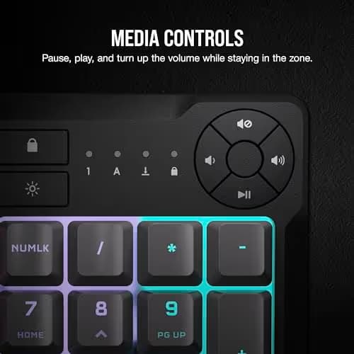Corsair K55 CORE RGB RGB Wired Gaming Keyboard image