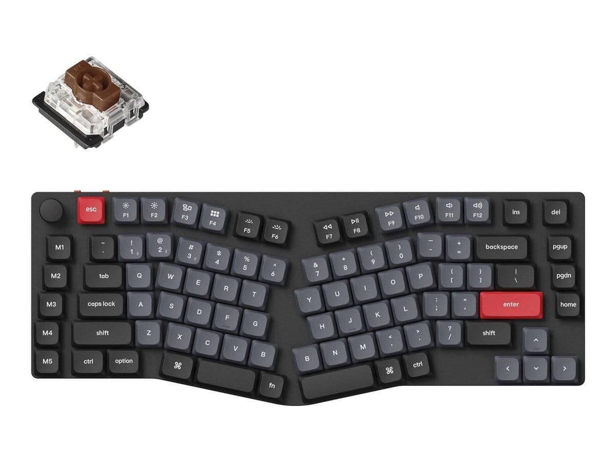 Keychron K15 Pro RGB Bluetooth/Wired Ergonomic Gaming Keyboard image