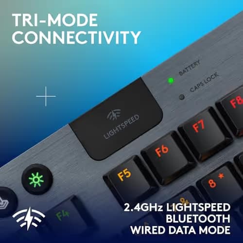 Logitech G915 LIGHTSPEED TKL RGB Wireless/Wired/Bluetooth Logitech Low-Profile GL Linear Gaming Keyboard image