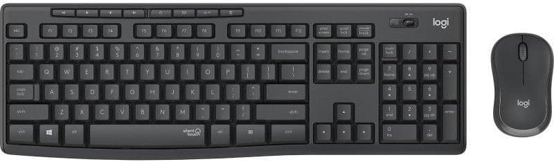 Logitech MK295 Silent Wireless/Wired Standard Keyboard With Optical Mouse image