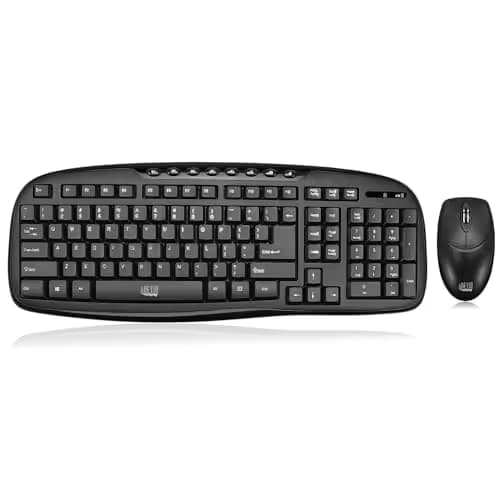 Adesso WKB-1330CB Wireless Standard Keyboard With Optical Mouse image