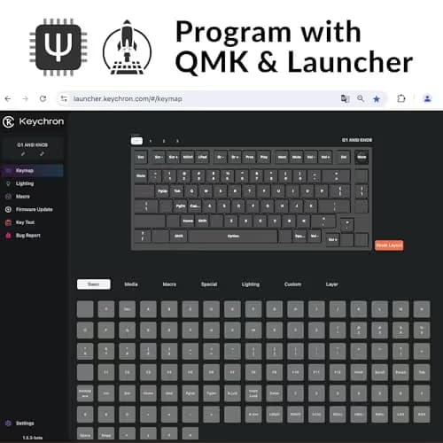 Keychron Q1 QMK V2 Knob Wired Mini Mechanical Keyboard image