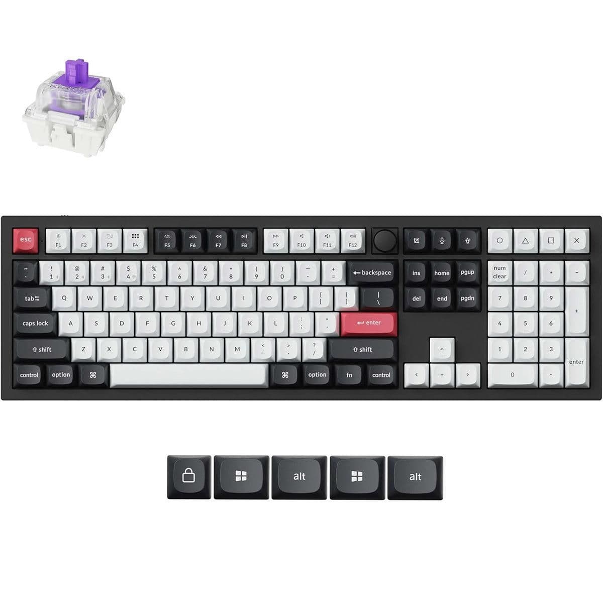 Keychron Q6 HE QMK RGB Wired/Wireless/Bluetooth Standard Keyboard image