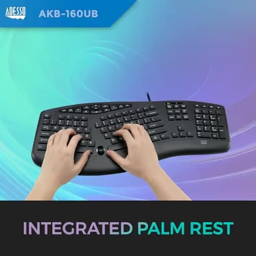 Adesso AKB-160UB Wired Ergonomic Keyboard image
