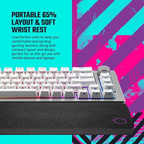Cooler Master CK721 RGB Bluetooth/Wireless/Wired TTC Brown Gaming Keyboard image