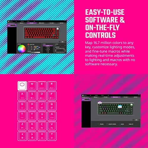 Cooler Master CK721 RGB Bluetooth/Wireless/Wired TTC Brown Gaming Keyboard image