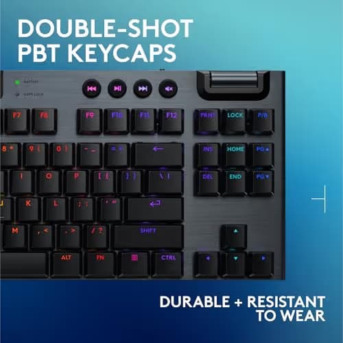 Logitech G915 LIGHTSPEED TKL RGB Wireless/Wired/Bluetooth Mechanical Gaming Keyboard image