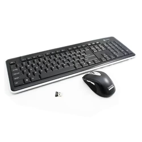 i-rocks RF-6577L-BK Wireless Slim Keyboard with Laser Mouse main image