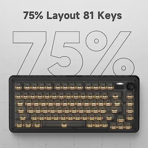 IQUNIX ZX75 Dark Side RS RGB Wireless/Bluetooth/Wired Gaming Keyboard image