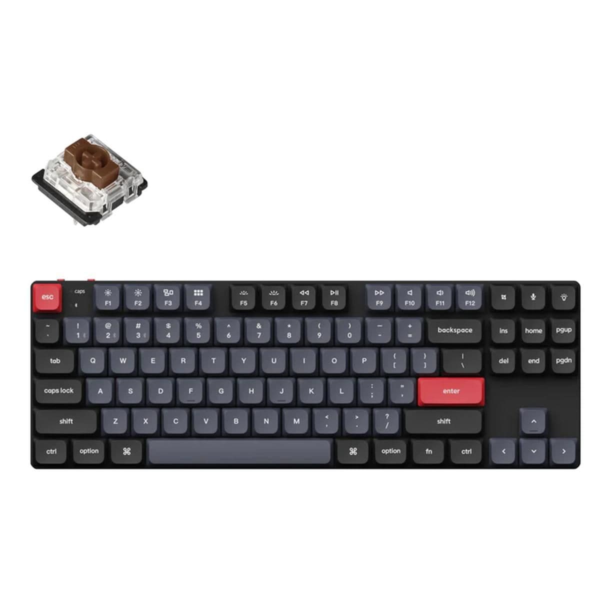 Keychron K1 Pro RGB Wired/Bluetooth Standard Gateron Low-Profile Brown (Hot-Swappable) Mechanical Keyboard main image
