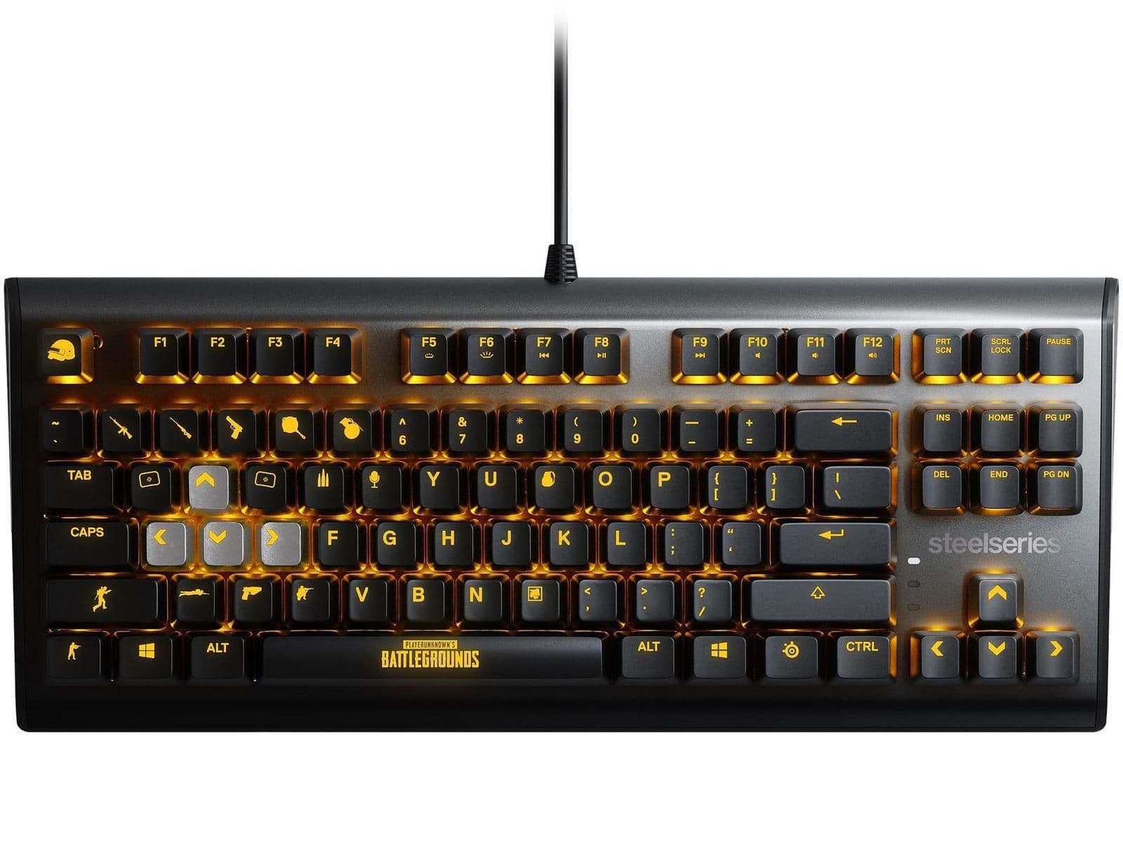 SteelSeries Apex M750 TKL PUBG Edition RGB Wired SteelSeries QX2 Red Gaming Keyboard image
