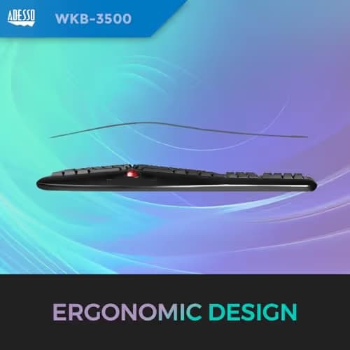 Adesso WKB-3500UB Wireless Ergonomic Keyboard image