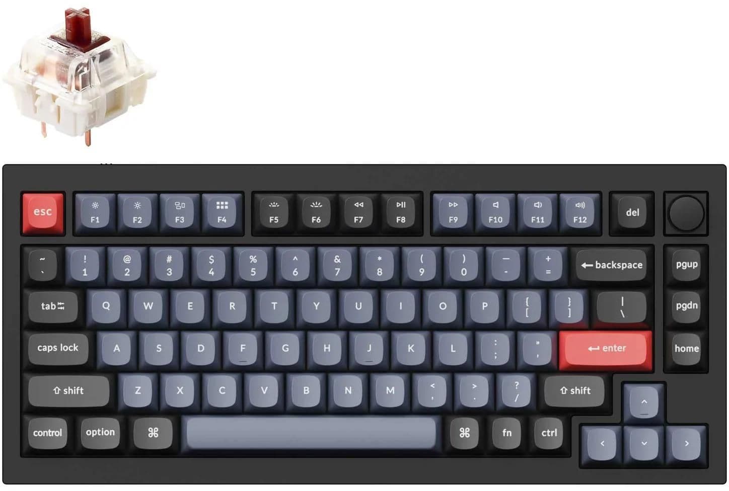 Keychron Q1 QMK V2 Knob Wired Mini Mechanical Keyboard image