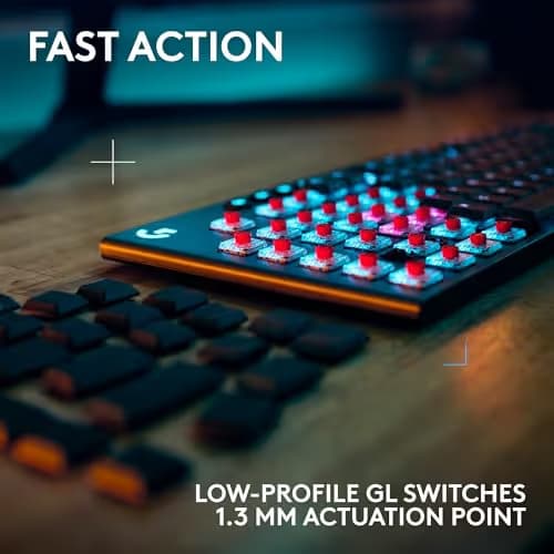 Logitech G915 X LIGHTSPEED RGB Low-Profile GL Tactile Wired/Wireless/Bluetooth Gaming Keyboard image