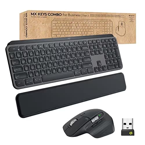 Logitech MX Keys Gen 2 Bluetooth/Wireless/Wired/Wired Slim Keyboard With Optical Mouse main image