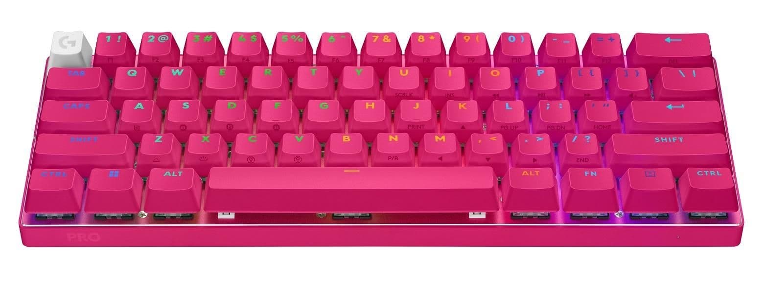 Logitech PRO X 60 RGB Bluetooth/Wireless/Wired Mini Logitech GX Brown Tactile Mechanical Gaming Keyboard image