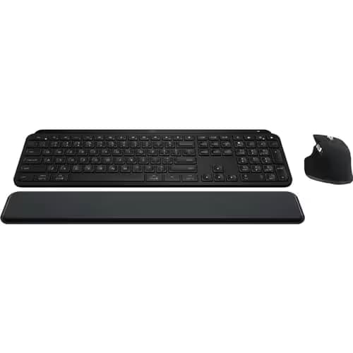 Logitech MX Keys S Bluetooth Wireless Wired Slim Keyboard with Laser Mouse image