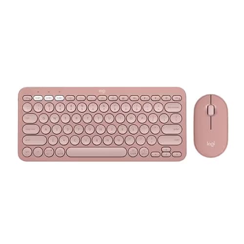 Logitech Pebble 2 Bluetooth/Wireless/Wired Standard Keyboard With Optical Mouse image