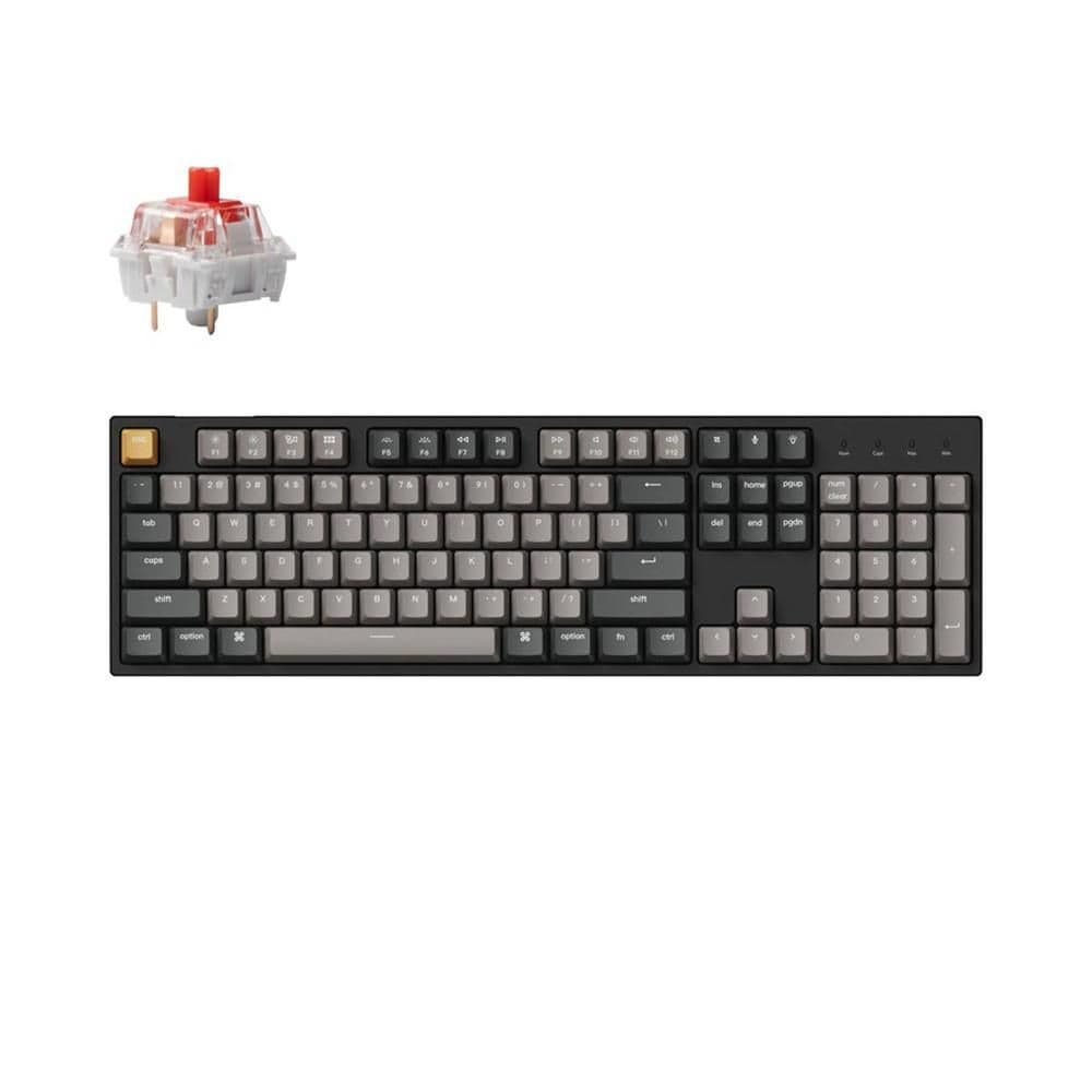 Keychron C2 Pro V1 RGB Wired Standard Keychron K Pro Red Mechanical Keyboard image