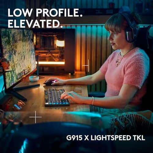 Logitech G915 LIGHTSPEED TKL RGB Wireless/Wired/Bluetooth Gaming Keyboard image