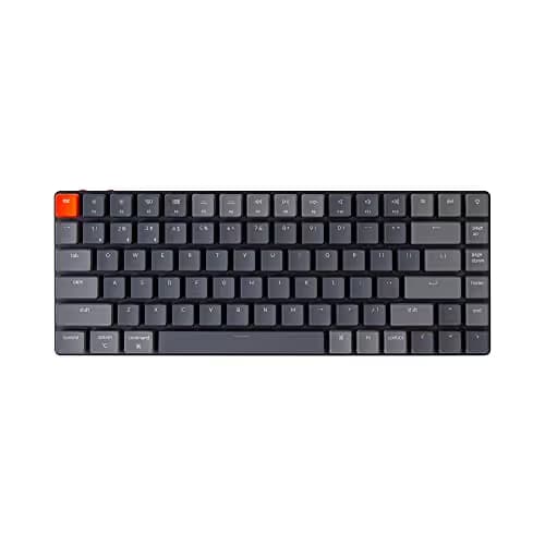Keychron K3 V2 Ultra-slim RGB Wired/Bluetooth/Wired Standard Keychron Optical Red Low Profile (Hot-Swappable) Keyboard image