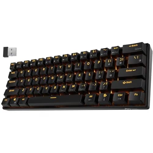 Royal Kludge RK61 Black - Blue Switch image