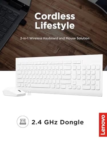Lenovo 510 Wired/Wireless Standard Keyboard With Optical Mouse image