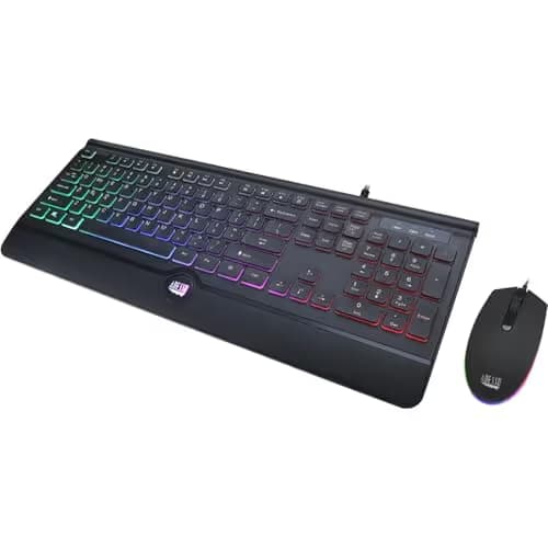 Adesso AKB-137CB RGB Wired Gaming Keyboard With Optical Mouse image