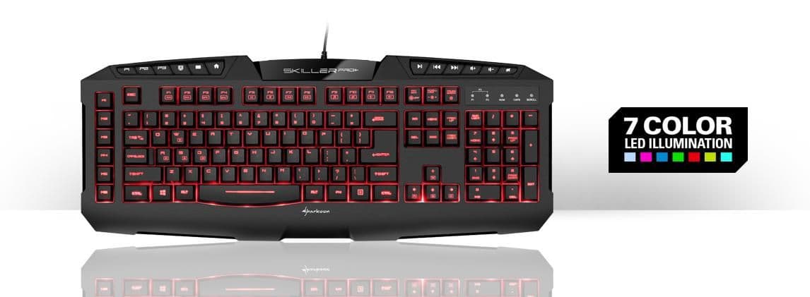SHARKOON Skiller Pro Plus Wired Gaming Keyboard main image