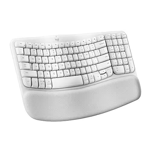 Logitech Wave Keys Bluetooth/Wireless/Wired Ergonomic Keyboard image