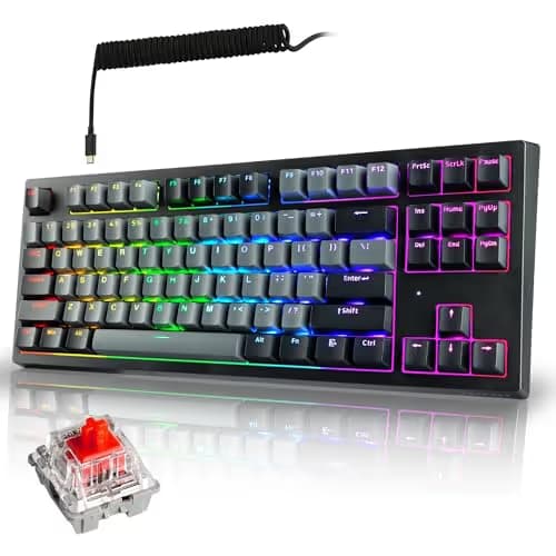 Tecware Phantom+ Elite RGB Bluetooth/Wireless/Wired Tecware Wraith Red Mechanical Gaming Keyboard image